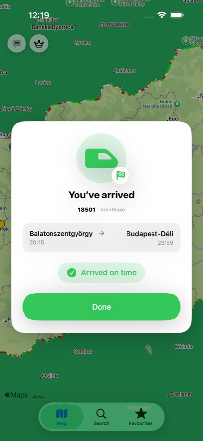 Vonatkém arrival screenshot
